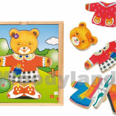 WoodyLand slagalica Obuci Medu Mamu 90011