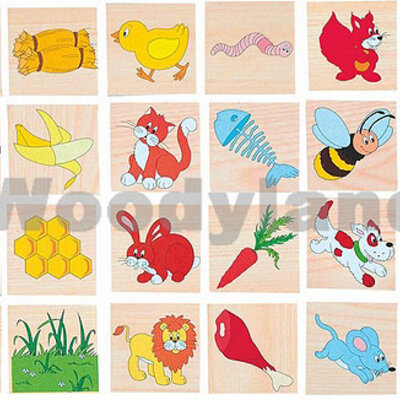 WoodyLand Drvena Slagalica Ko šta voli? 90874