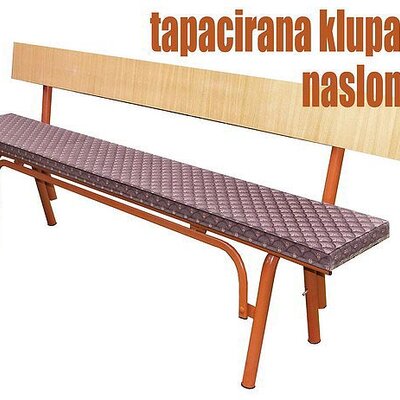 Sklopiva Pivska Klupa Sa Tapacirungom i naslonom - 205 cm