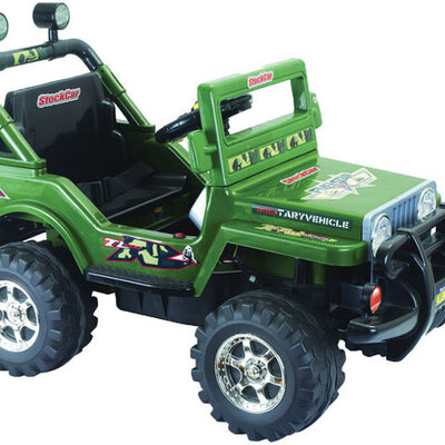 Džip jednosed na akumulator zeleni Q3128