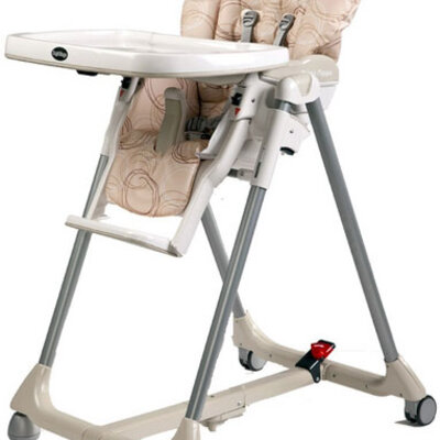 Peg Perego stolica za hranjenje Prima Pappa original Circles Beige P3510031263