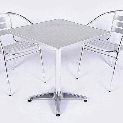 Aluminijumska Baštenska Garnitura 2 Stolice i Stočić