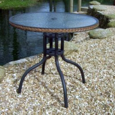 Sto za baštu Fidel 60cm x 70 cm sa wicker bordurom