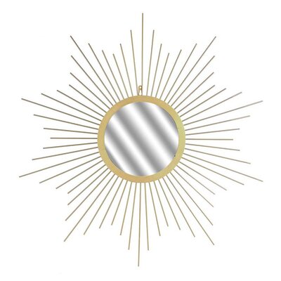 Žičano dekorativno zidno ogledalo Sunce 66cm