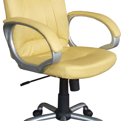 Kancelarijska Fotelja od eko Kože Noeud Žuta