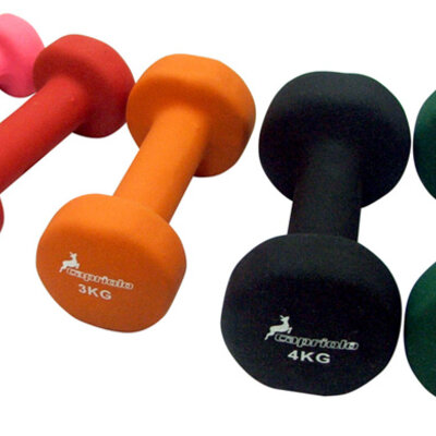 Jednoručni PVC teg - bućice komplet 1-5KG