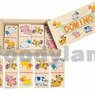 WoodyLand Drvene mini domine 90021