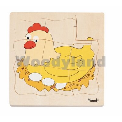 WoodyLand Drveni puzzle Koka 90073