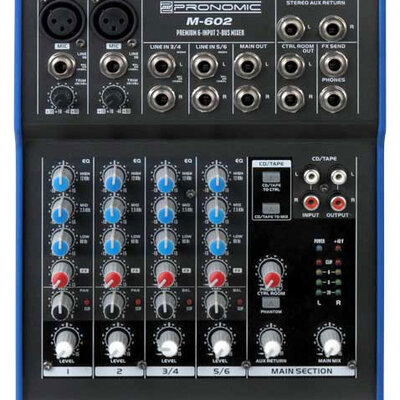 Pronomic M602 - Mikseta sa 2 mono i 2 stereo kanala
