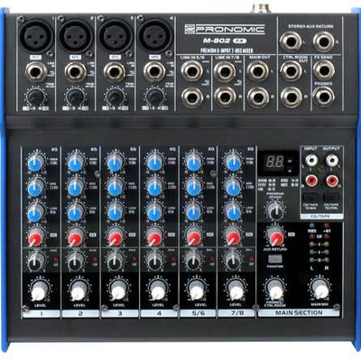 Pronomic M802FX - Mikseta sa 4 mono i 2 stereo kanala+ef.