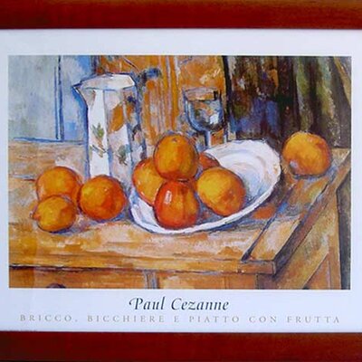 Paul Cezanne - Bricco, Bicchiere e piato con frutta - 40/50 E3 EP