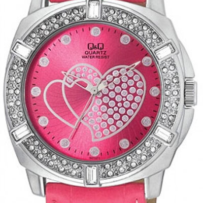 Ženski Ručni Sat sa Kožnom Narukvicom Q&Q GS93J312Y