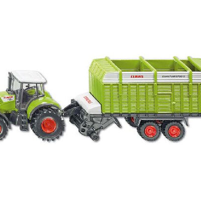 Siku Traktor Claas sa prikolicom za seno 1846