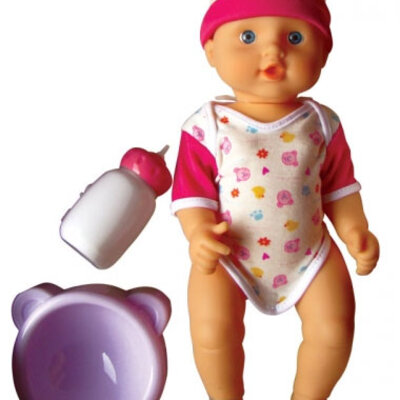 Content Toys Lutka 31cm sa nošom i flašicom 6240228