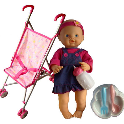 Content Toys Lutka 38cm sa kolicima 6240233