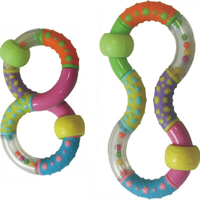 Baby Mix Igračka za bebu -  Zvečka Osmica 6310095