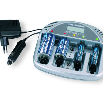 Ansmann Punjač Baterija Powerline 5 LCD AN 5707083