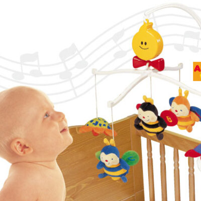 KsKids Pčelice - muzička igračka za krevetac KA10322