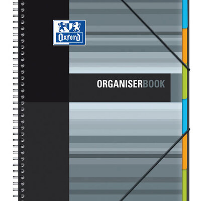 Sveska Oxford Student Organiserbook 244x310mm kvadratići 06XS3 Grey