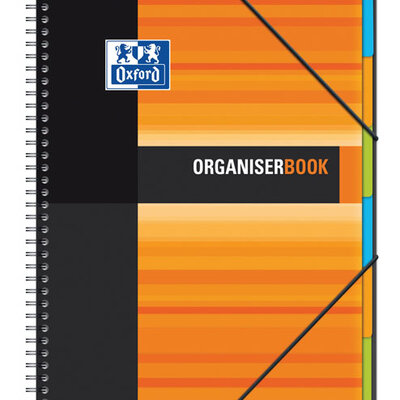 Sveska Oxford Student Organiserbook 244x310mm kvadratići 06XS3 Orange