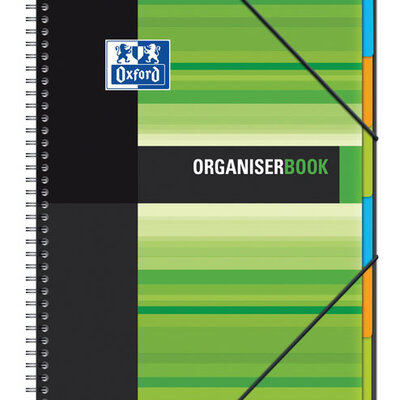 Sveska Oxford Student Organiserbook 244x310mm kvadratići 06XS3 Green