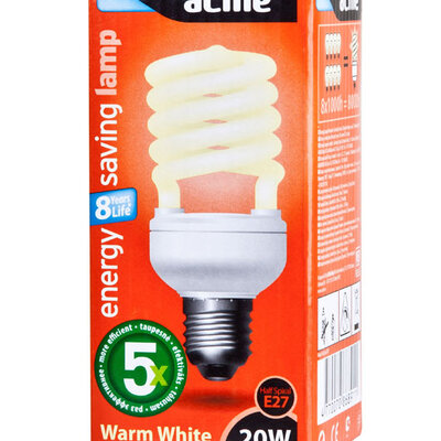Acme Štedljiva sijalica Half Spiral E27 20W 10000h 14ESHS20WE27