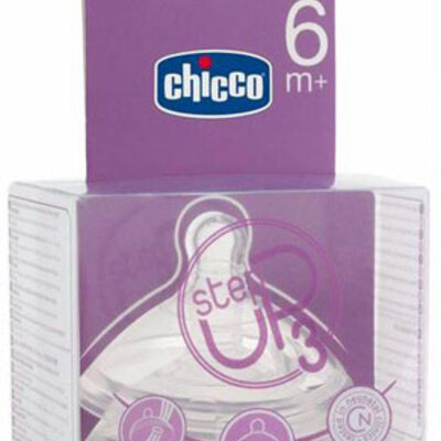 Chicco silikonska cucla StepUp fast, 2 kom  6m+  600750