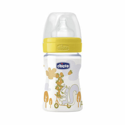 Chicco plastična flašica sa silikonskom cuclom Well-Being 150ml  0m+  00070703000080