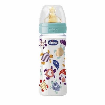 Chicco plastična flašica sa kaučuk cuclom Well-Being 250ml  0m+  70705