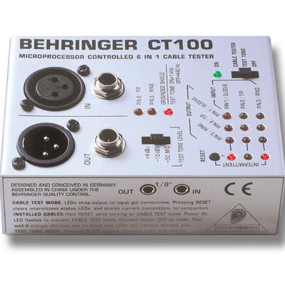 Behringer Tester Kablova Za Muzičare CT100