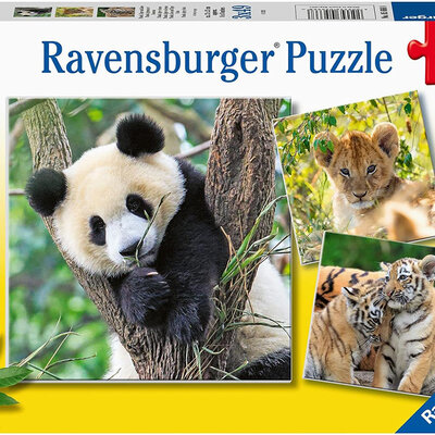 Ravensburger Slagalice 3x49 Panda tigar lav 05666