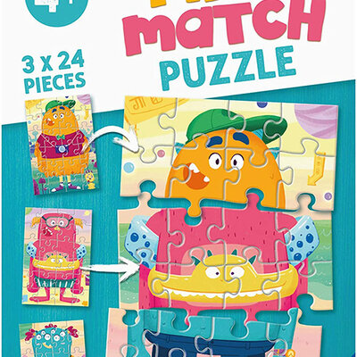 Ravensburger Slagalice 3x24 dela Mix and Match Čudovišta 05135