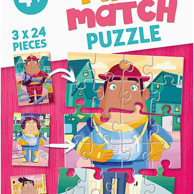 Ravensburger Slagalice 3x24 dela Mix and Match Zanimanja 05136