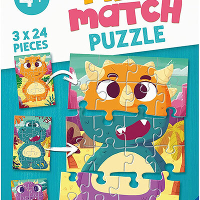 Ravensburger Slagalice 3x24 dela Mix and Match Dinosaurusi 05197