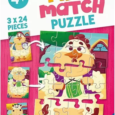 Ravensburger Slagalice 3x24 dela Mix and Match Domaće životinje 05198