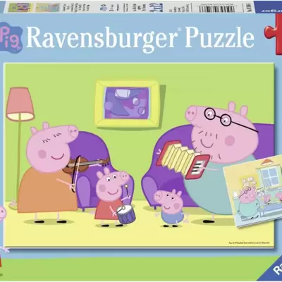 Ravensburger Puzzle slagalice 2x12 delova Pepa Prase kod kuće 07596