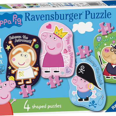 Ravensburger Puzle 4u1 Pepa Prase na maskenbalu 06981