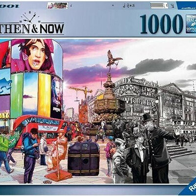 Puzzle slagalica 1000 komada Nekad i sad - Pikadili Cirkus Ravensburger 16570