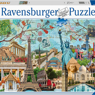 Ravensburger Puzzle slagalica za odrasle 5000 delova Kolaž velikih gradova 17118
