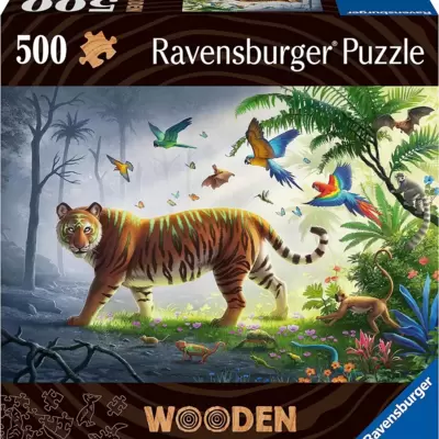Drvene puzzle slagalica 500 delova za decu i odrasle Tigar Ravensburger 17514