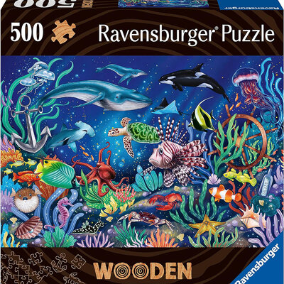 Drvene puzzle slagalica 500 delova za decu i odrasle Ispod mora Ravensburger 17515