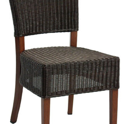 Stolica od Veštačkog Ratana  Noge od Mahagonija Zurich Sidechair