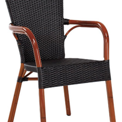 Fotelja od Bambusa i PP Ratana Royal 1 Moka