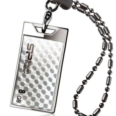 Silicon Power 8GB USB 2.0 Touch 851 Silver SP008GBUF2851V1S