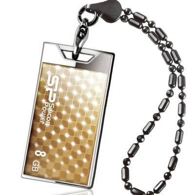 Silicon Power 8GB USB 2.0 Touch 851 Gold SP008GBUF2851V1G