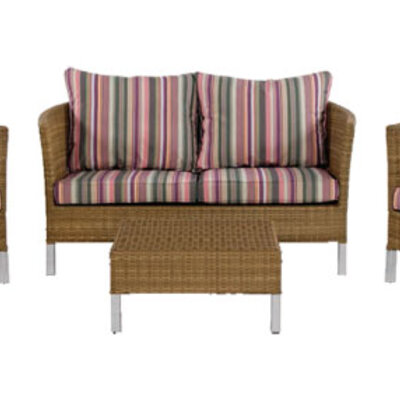 Garnitura Thyme Ceder Brown 2 Fotelje Dvosed i Stočić