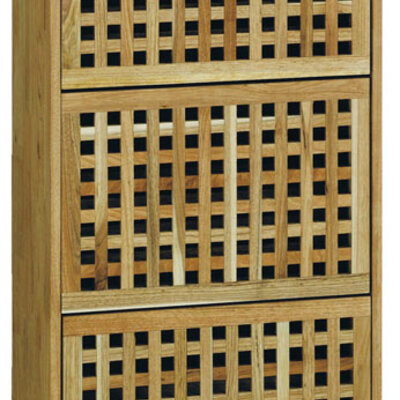 Cipelarnik od Drveta - Polica Za Obuću - Woody - 3 Odeljka