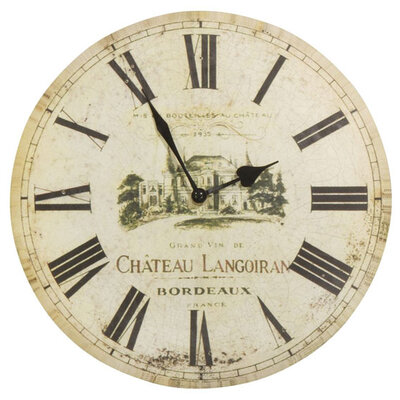 Zidni sat ACTA 30cm vinski motiv