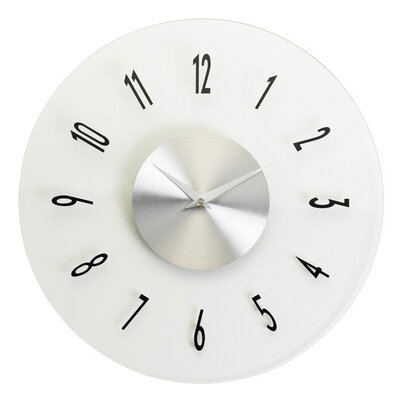 Zidni sat Loop 40cm staklo/aluminijum