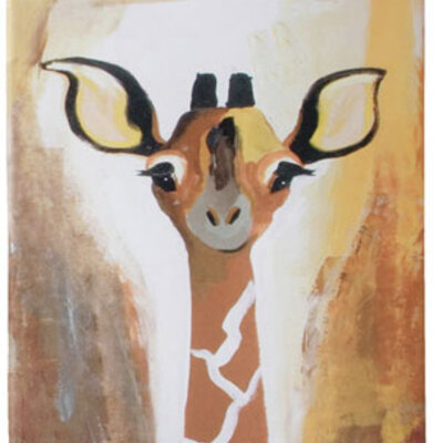 Štampana slika BANZA 40x90cm žirafa